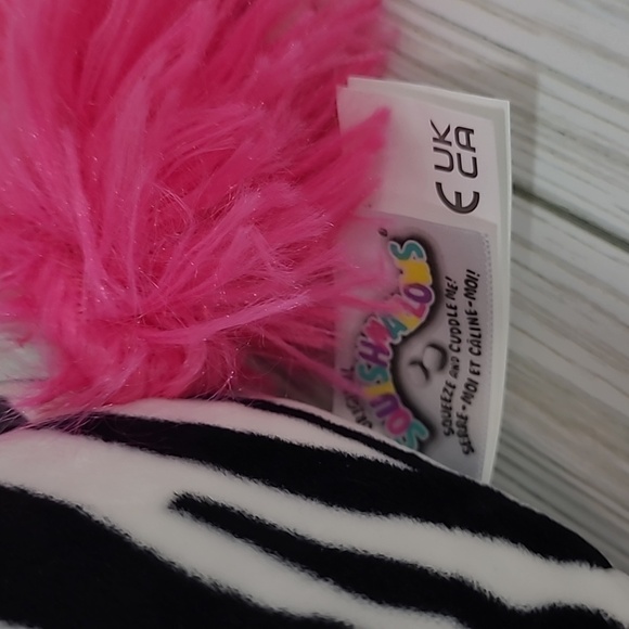 SQUISHMALLOWS Tracey The Zebra Stuffed Animal Plush Toy - 8" KellyToy - Picture 6 of 12